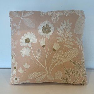 Pink Embroidered Pillow